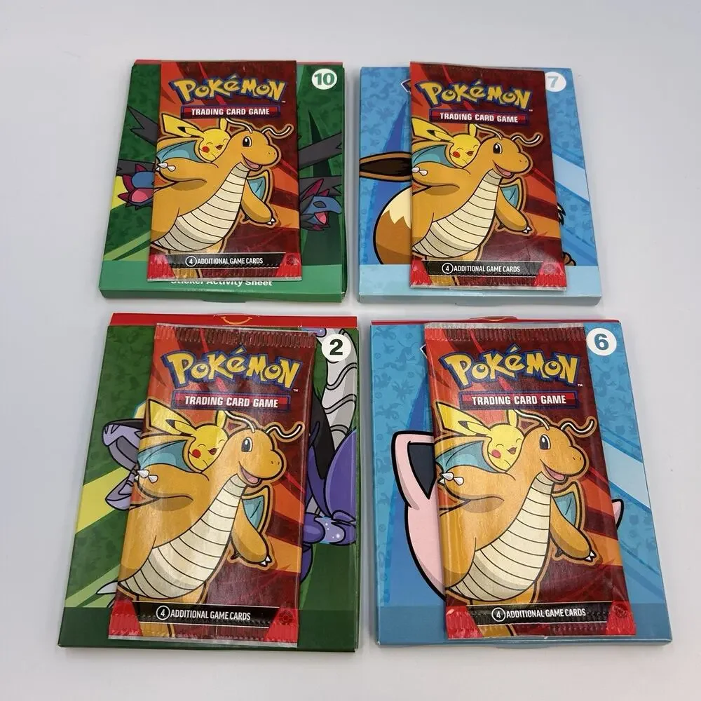 Pokémon Sticker Activity Sheet 2024 McDonalds Happy Meal Sealed Packs Lot of 4